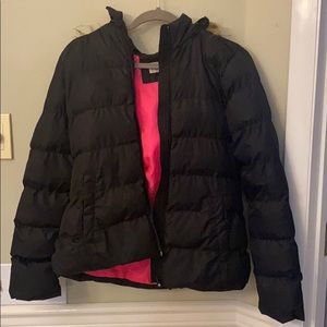 Black puffer jacket